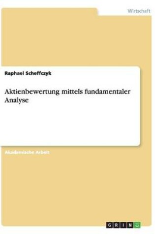 Cover of Aktienbewertung mittels fundamentaler Analyse