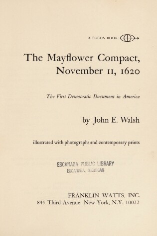 Cover of The Mayflower Compact, November 11, 1620