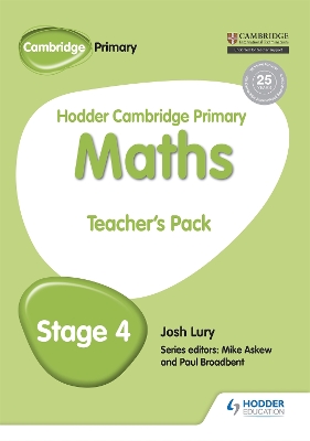 Cover of Hodder Cambridge Primary Maths Teacher's Pack 4