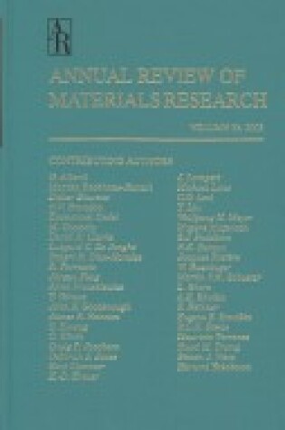 Cover of Materials Research