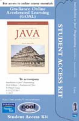 Book cover for GOAL -- Access Card -- for Intro to Java Programming-Fundamentals First