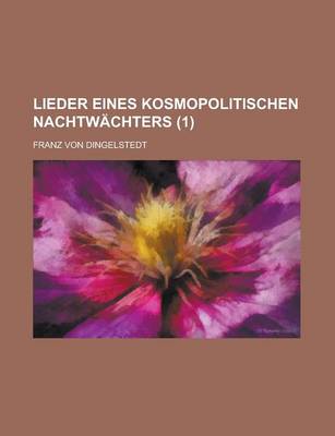 Book cover for Lieder Eines Kosmopolitischen Nachtwachters (1)