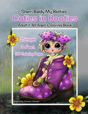 Book cover for Sherri Baldy My Besties Cuties in Booties Coloring book