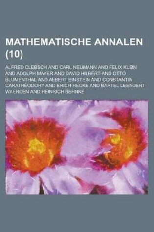 Cover of Mathematische Annalen (10 )