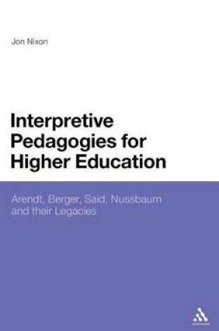 Cover of Interpretive Pedagogies for Higher Education