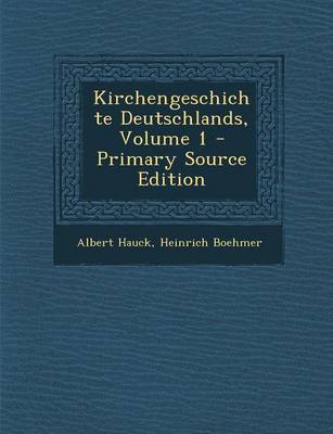 Book cover for Kirchengeschichte Deutschlands, Volume 1