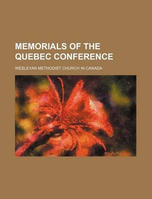 Book cover for Memorials of the Quebec Conference