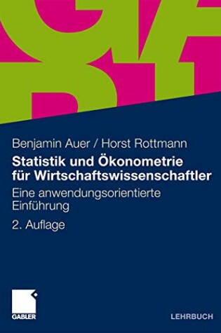 Cover of Statistik Und Okonometrie Fur Wirtschaftswissenschaftler