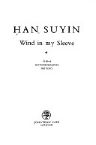 Cover of Wind in My Sleeve