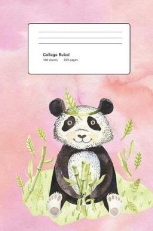 Cover of Panda Bear Composition Book College Ruled