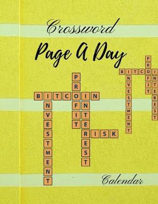 Book cover for Crossword Page A Day Calendar