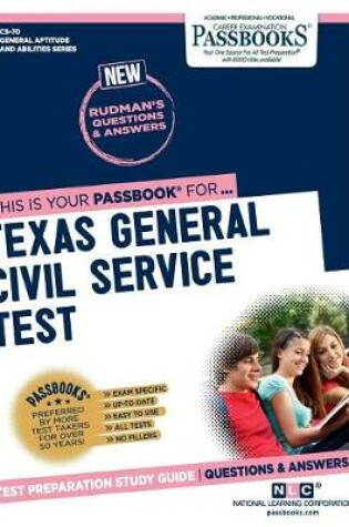 Cover of Texas General Civil Service Test (Cs-70)