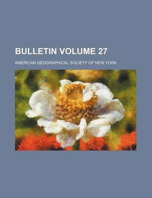 Book cover for Bulletin Volume 27