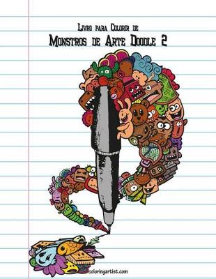 Cover of Livro para Colorir de Monstros de Arte Doodle 2