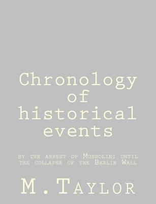 Book cover for Chronology of historical events