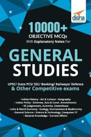 Cover of 10000+ Objective MCQS with Explanatory Notes for General Studies Upsc/ State Pcs/ Ssc/ Banking/ Railways/ Defence