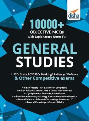 Book cover for 10000+ Objective MCQS with Explanatory Notes for General Studies Upsc/ State Pcs/ Ssc/ Banking/ Railways/ Defence