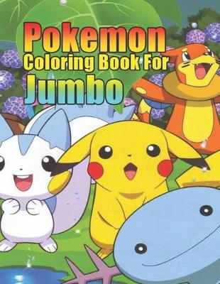 Book cover for pokemon coloring book jumbo