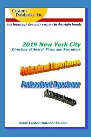 Cover of 2019 New York City Directory of Search Firms and Recruiters