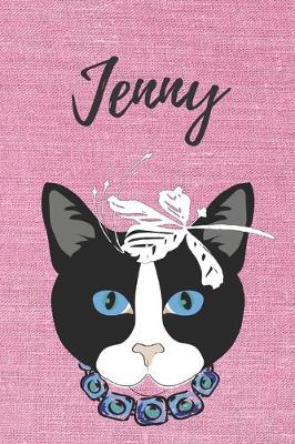 Book cover for personalisiertes Notizbuch Katze / Journal / Malbuch / Tagebuch / Kritzelbuch / DIN A5 / Geschenk Jenny