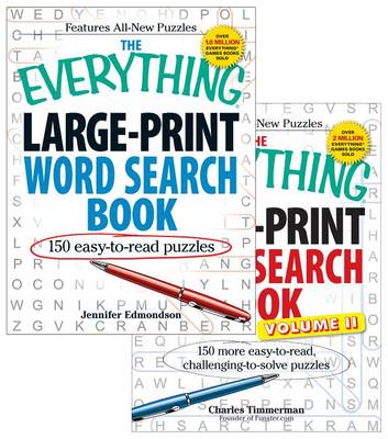 Book cover for The Everything Large Print Word Search Bundle