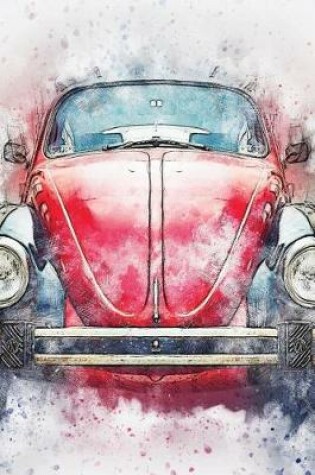 Cover of Classic Red Bug Car Watercolor Journal