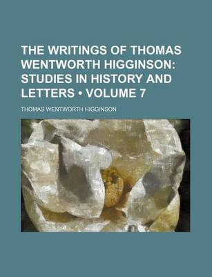 Book cover for Studies in History and Letters Volume 7