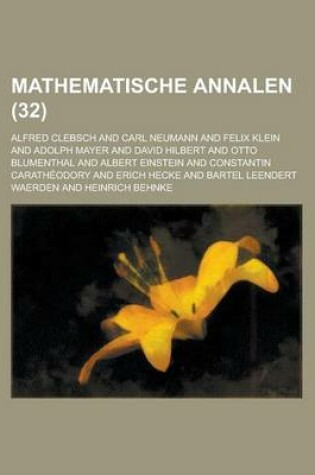 Cover of Mathematische Annalen (32)