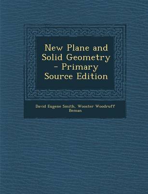 Book cover for New Plane and Solid Geometry