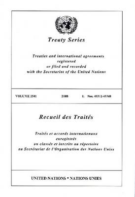 Book cover for Treaty Series 2541