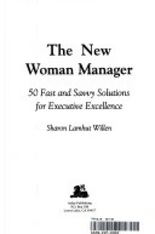 Cover of The New Woman Manager