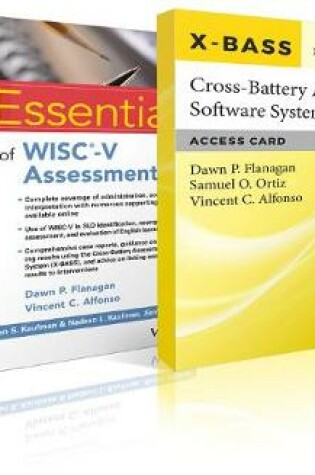 Cover of Essentials of WISC-V Assessment with Cross-Battery Assessment Software System 2.0 (X-BASS 2.0) Access Card Set