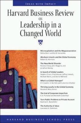 Book cover for "Harvard Business Review" on Leadership in a Changed World