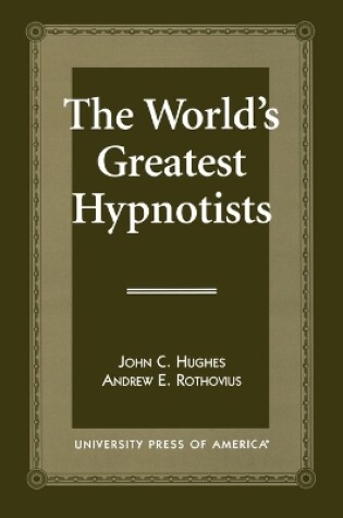 Cover of The World's Greatest Hypnotists