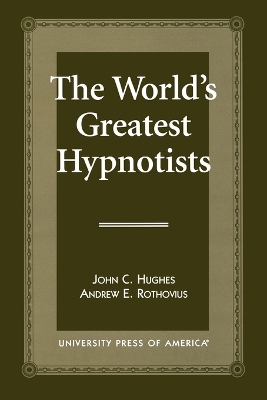 Book cover for The World's Greatest Hypnotists