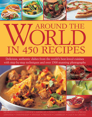 Book cover for Around the World in 450 Recipes