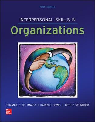 Book cover for Interpersonal Skills in Organizations (Int'l Ed)