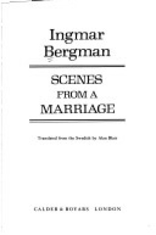 Cover of Scenes from a Marriage