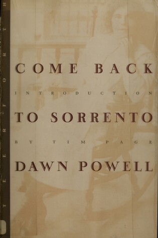 Cover of Come Back to Sorrento