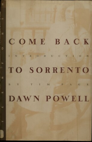 Book cover for Come Back to Sorrento