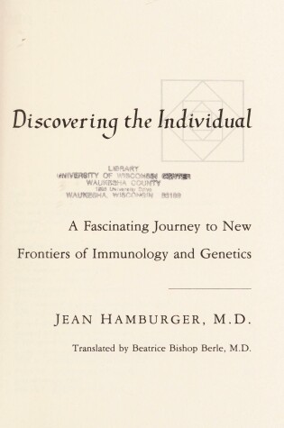 Cover of Discovering the Individual