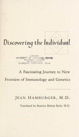 Book cover for Discovering the Individual