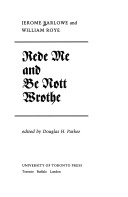 Book cover for Rede Me and be Not Wrothe