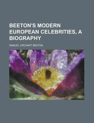 Book cover for Beeton's Modern European Celebrities, a Biography