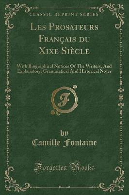 Book cover for Les Prosateurs Français Du Xixe Siècle