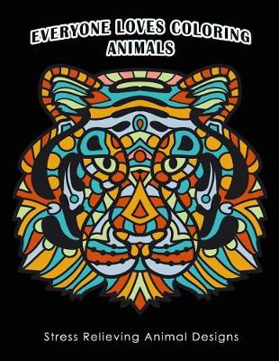 Book cover for Everyone Loves Coloring Animals