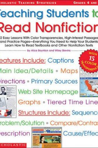 Cover of Teaching Students to Read Nonfiction: Grades 4 and Up