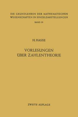 Cover of Vorlesungen UEber Zahlentheorie