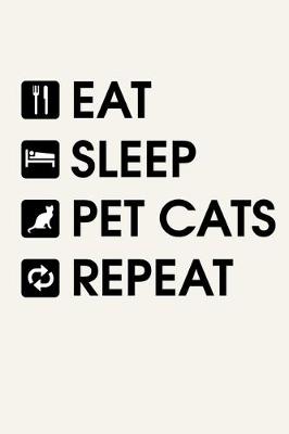 Book cover for Eat, Sleep, Pet Cats & Repeat