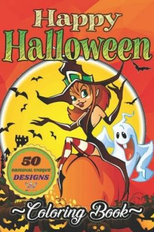 Cover of Happy Halloween Coloring Book